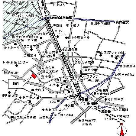 パークアクシス渋谷神南  地図（共通）