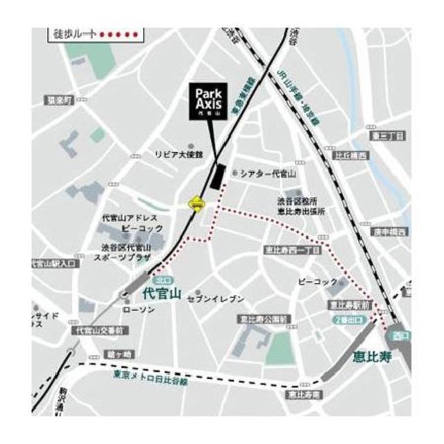 パークアクシス代官山 地図（共通）
