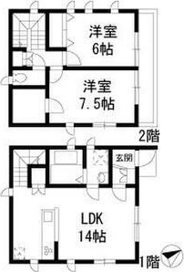 西久保3丁目貸家 間取り