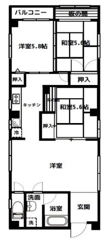 ハイ清澄 間取り