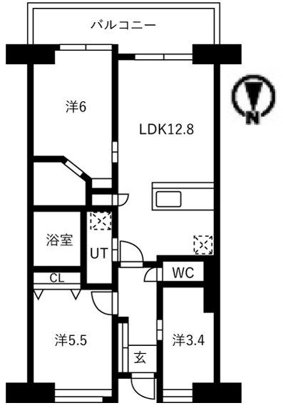 アクティ目黒駅前1号棟 間取り