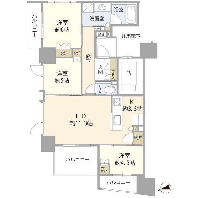 ブリリア早稲田 間取り