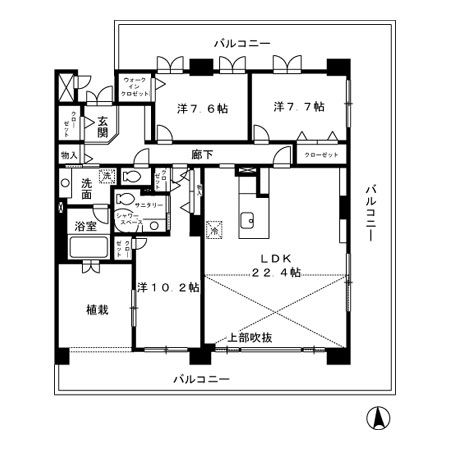 ロイヤルパークス荻窪 間取り