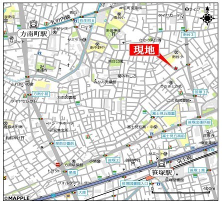東京都中野区南台４丁目 地図（共通）