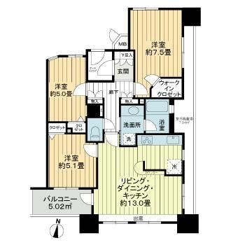 イトーピア大島ステーションコート 間取り