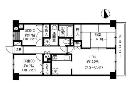 ア・クール杉原 間取り
