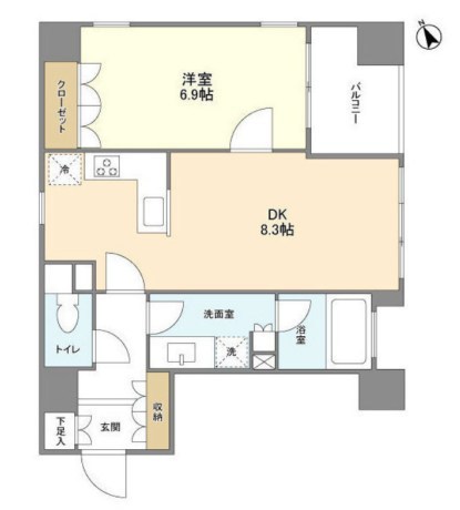 グランカーサ銀座イースト 間取り
