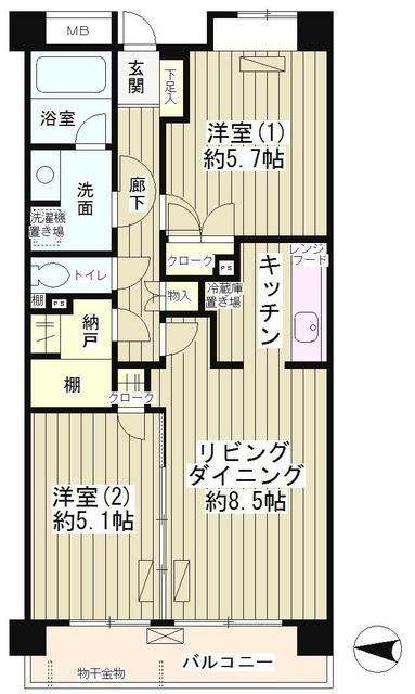 レジデンスシャルマン林試の森 間取り