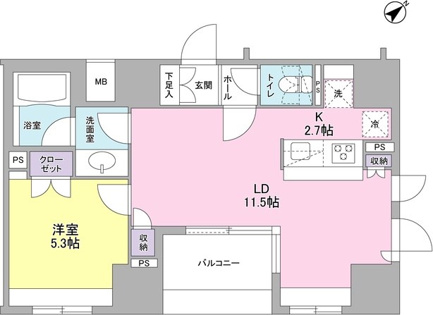 コンフォリア池袋DEUX 間取り