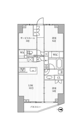ディームス方南町 間取り