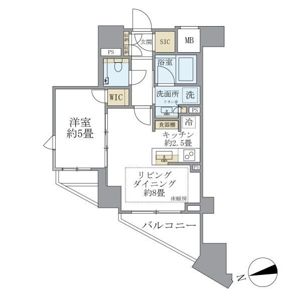 ザ・パークハウス渋谷笹塚 間取り