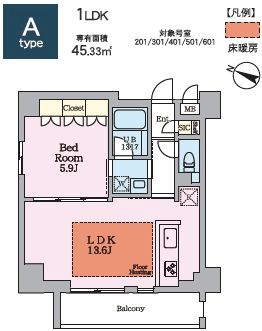 ヴィスタコート幡ヶ谷 間取り