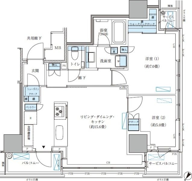 パークアクシス五反田スカイタワー 間取り