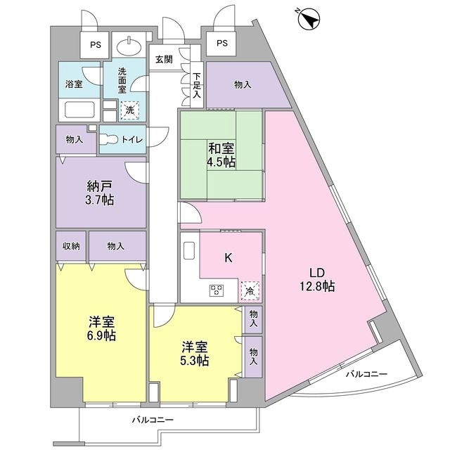 グランドメゾン三軒茶屋 間取り
