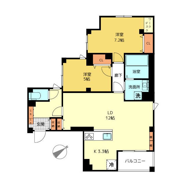 インペリアル西新宿 間取り