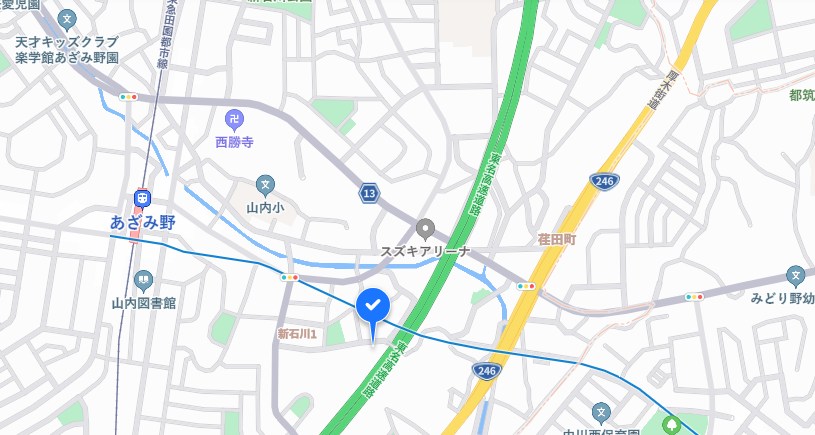 シエリアあざみ野 地図（共通）