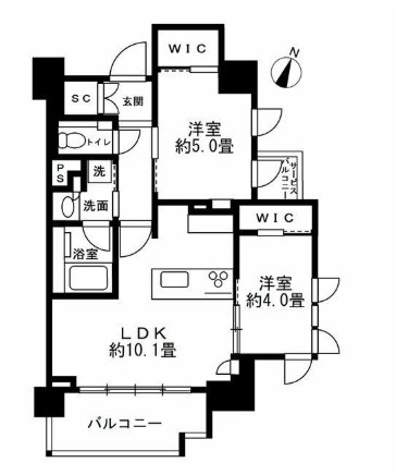 クリオラベルヴィ市ヶ谷 間取り