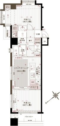 アヴァンティーク銀座2丁目 間取り