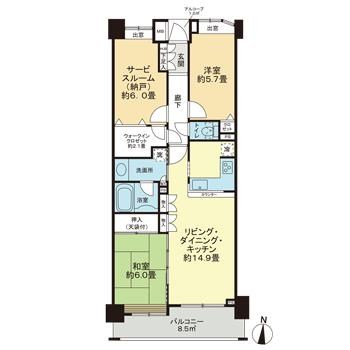 クレストフォルム東大島 間取り