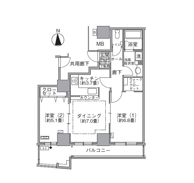 アクティ汐留 間取り