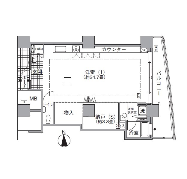 アクティ汐留 間取り
