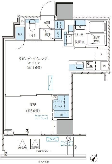 パークアクシス五反田スカイタワー 間取り
