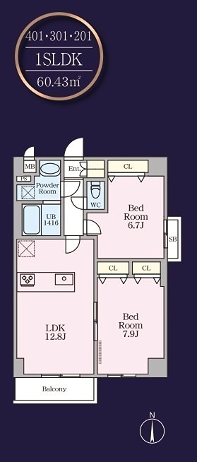 THE MANOR EXELSIOR 間取り