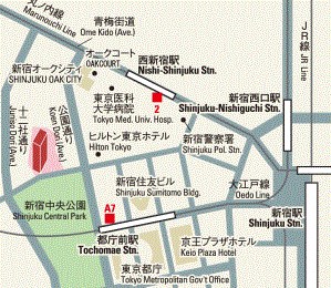 セントラルパークタワー・ラ・トゥール新宿 地図（共通）