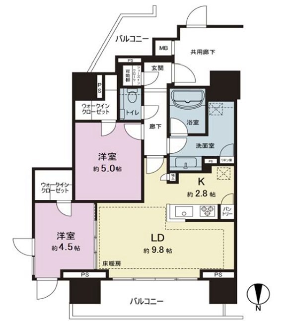 クレヴィア中野新橋 間取り
