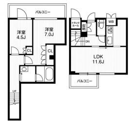 アーバンフラッツ目黒本町 間取り