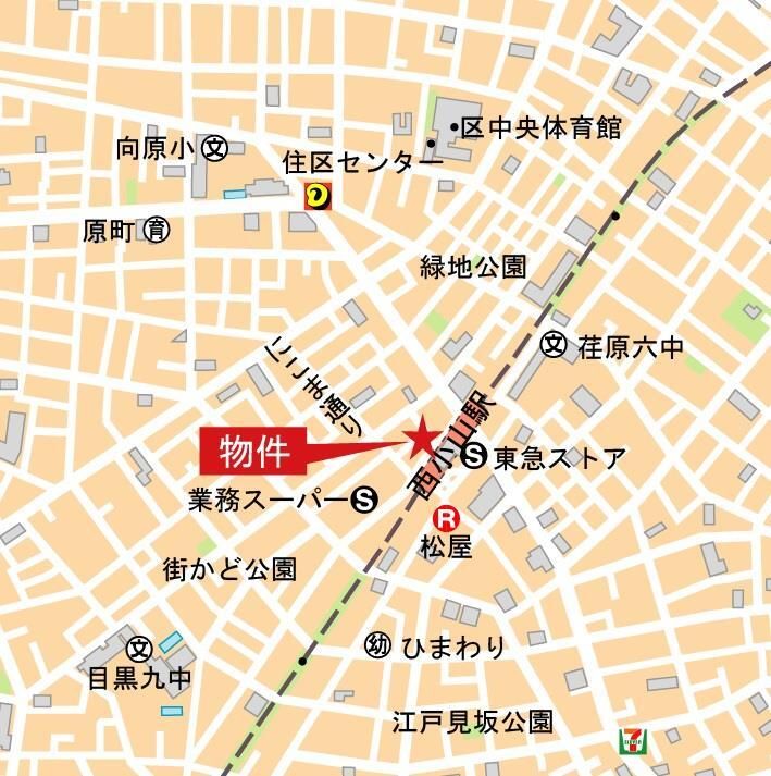 パークホームズ西小山 地図（共通）