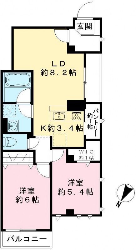 ビューノ池上Ｓｔ． 間取り