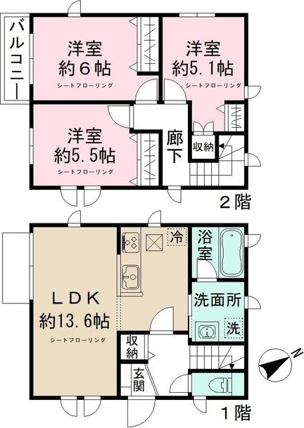 東京都世田谷区給田１丁目 間取り