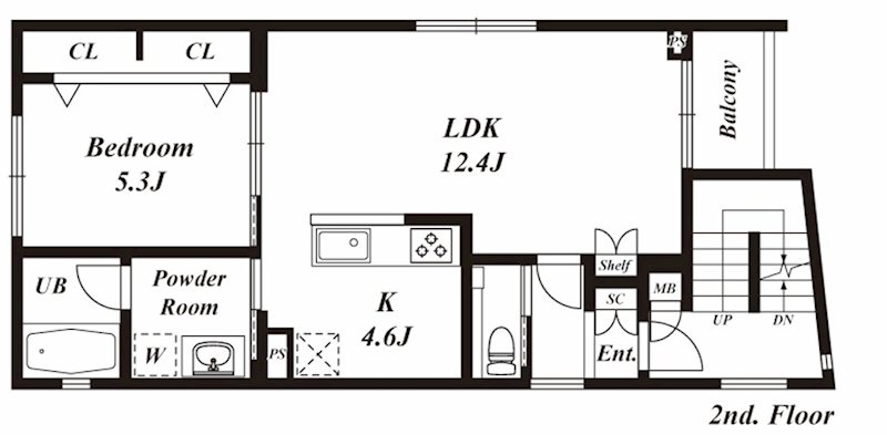 OKUSAWA GARDEN FLATS 間取り