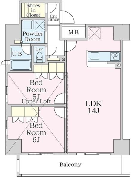 エスティメゾン大井仙台坂 間取り