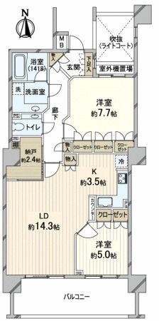 クレアトール代々木大山町 間取り