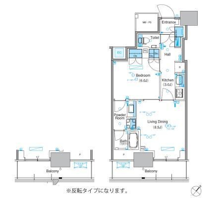 パークアクシス豊洲キャナル 間取り