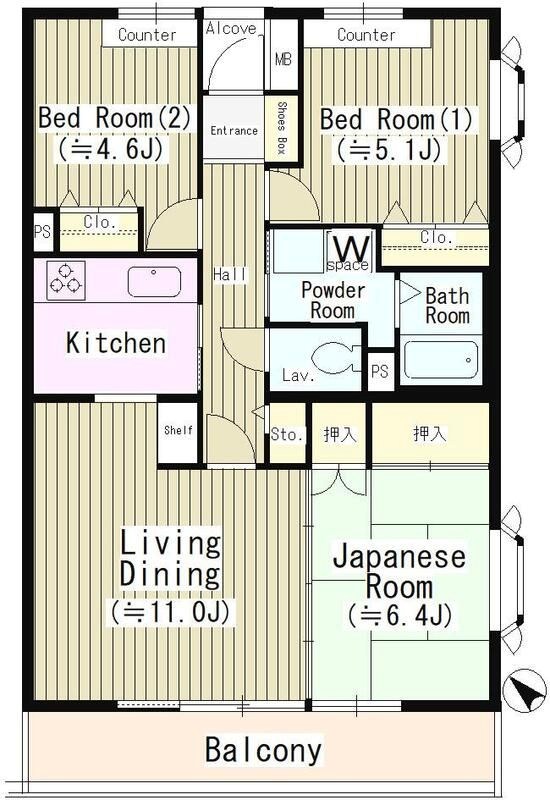 グリシーヌ高井戸 間取り