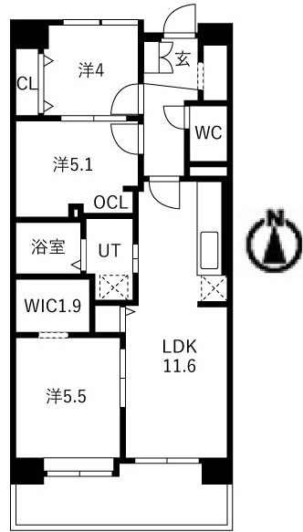 アクティ目黒駅前1号棟 間取り