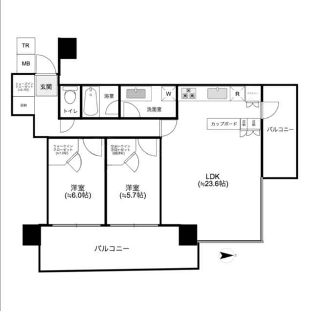 パークタワー晴海 間取り