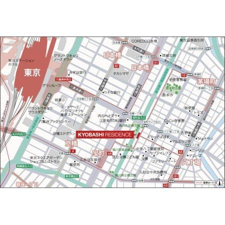 京橋レジデンス 地図（共通）