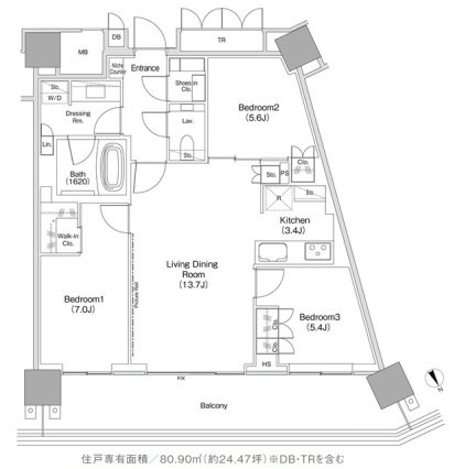 JIYUGAOKA MUSE SQUARE THE RESIDENCE 間取り
