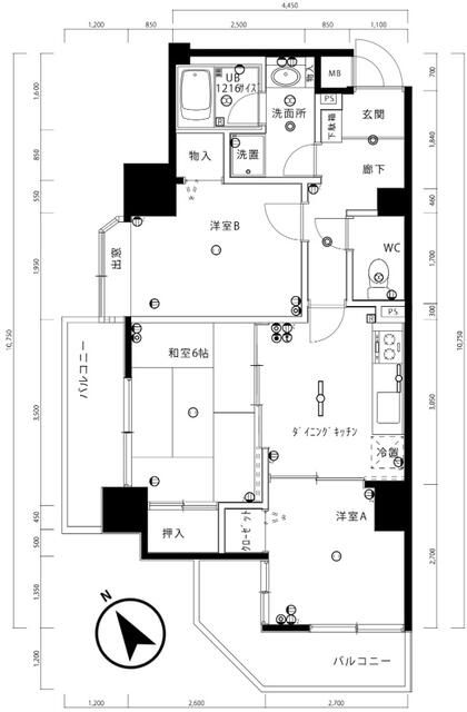 マイキャッスル不動前Ⅱ 間取り