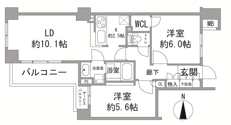 クレストフォルム錦糸町 間取り