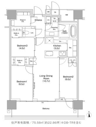 JIYUGAOKA MUSE SQUARE THE RESIDENCE 間取り