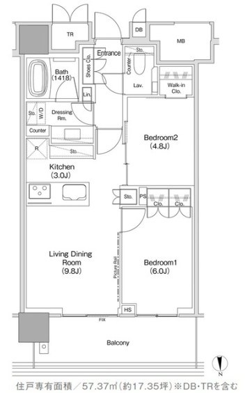 JIYUGAOKA MUSE SQUARE THE RESIDENCE 間取り