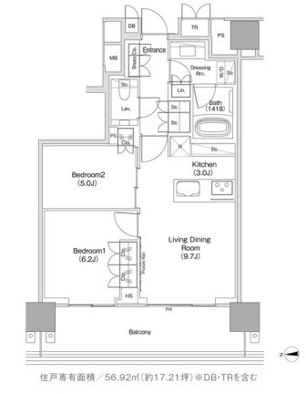 JIYUGAOKA MUSE SQUARE THE RESIDENCE 間取り