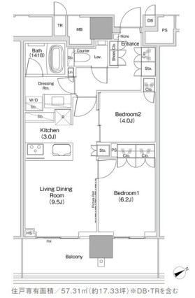 JIYUGAOKA MUSE SQUARE THE RESIDENCE 間取り
