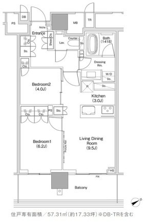 JIYUGAOKA MUSE SQUARE THE RESIDENCE 間取り