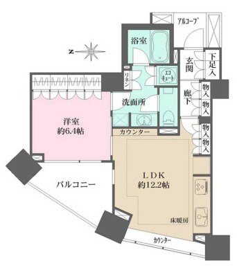 パークハウスオー・タワー 間取り